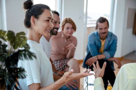 People have positive conversation on Support group